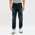 Men's Deep Midnight Navy Slim Fit Jeans, गहरा नीला, small image number null