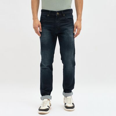 Men's Deep Midnight Navy Slim Fit Jeans