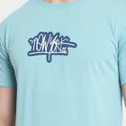 Round Neck T-Shirt, Mid Blue, small image number null