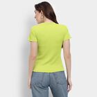Ladies' Round Neck T-Shirt, Neon Green, small