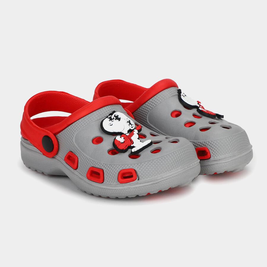 Boys Grey Slingback Clogs Sandals, Grey, large