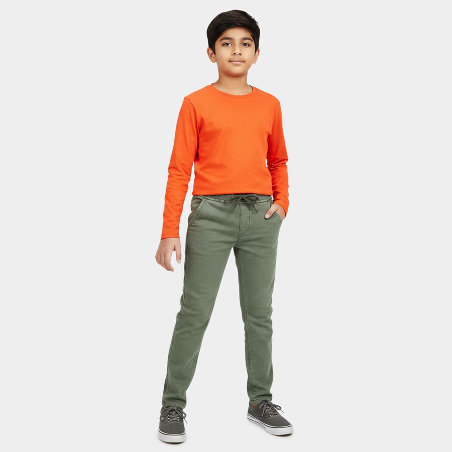 Boys' Jeans, Olive, large