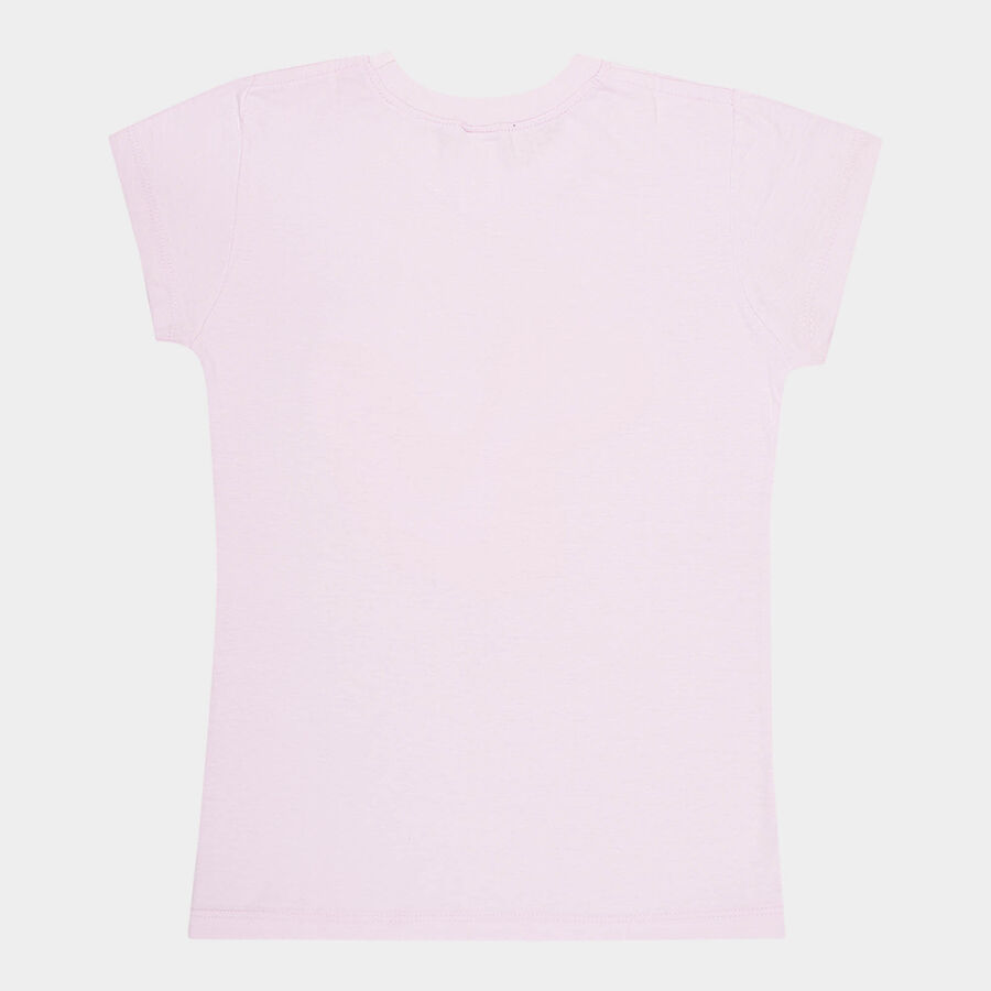 Girls Cotton T-Shirt, Lilac, large image number null