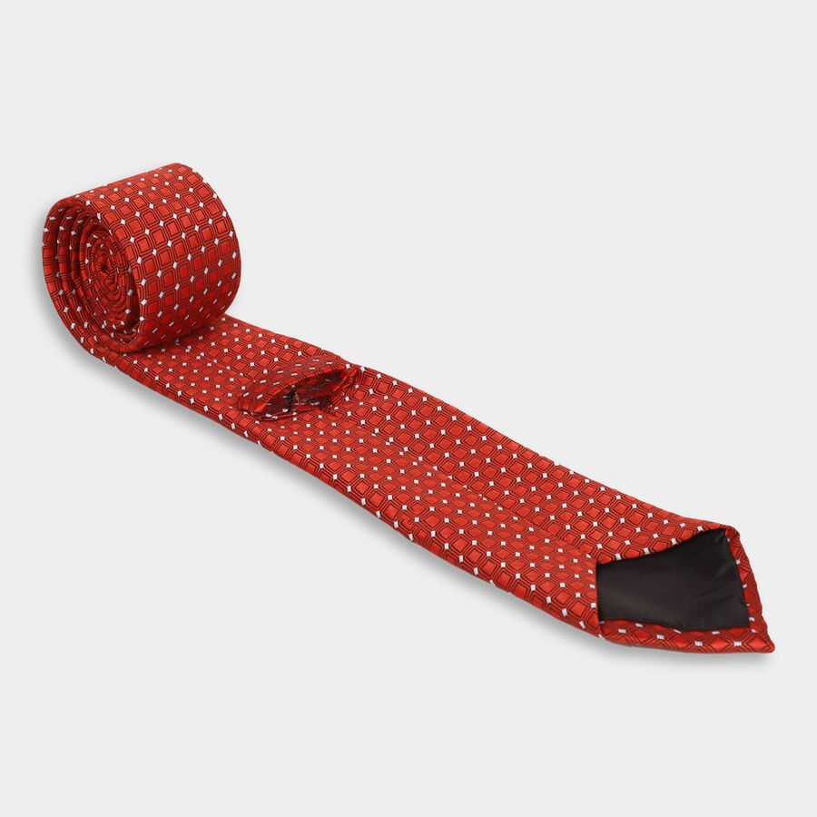 Men's Tie, मरून, large