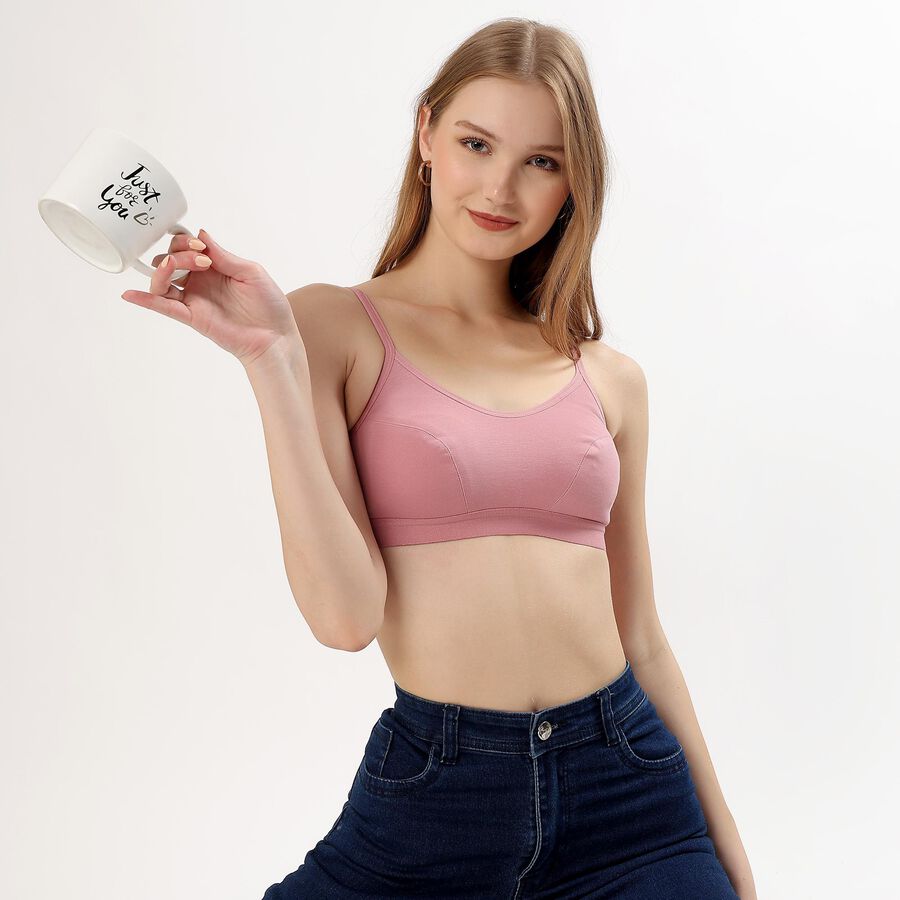 Ladies' Basic Bra, Light Pink, large image number null
