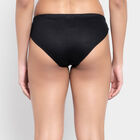Cotton Solid Panty, काला, small image number null