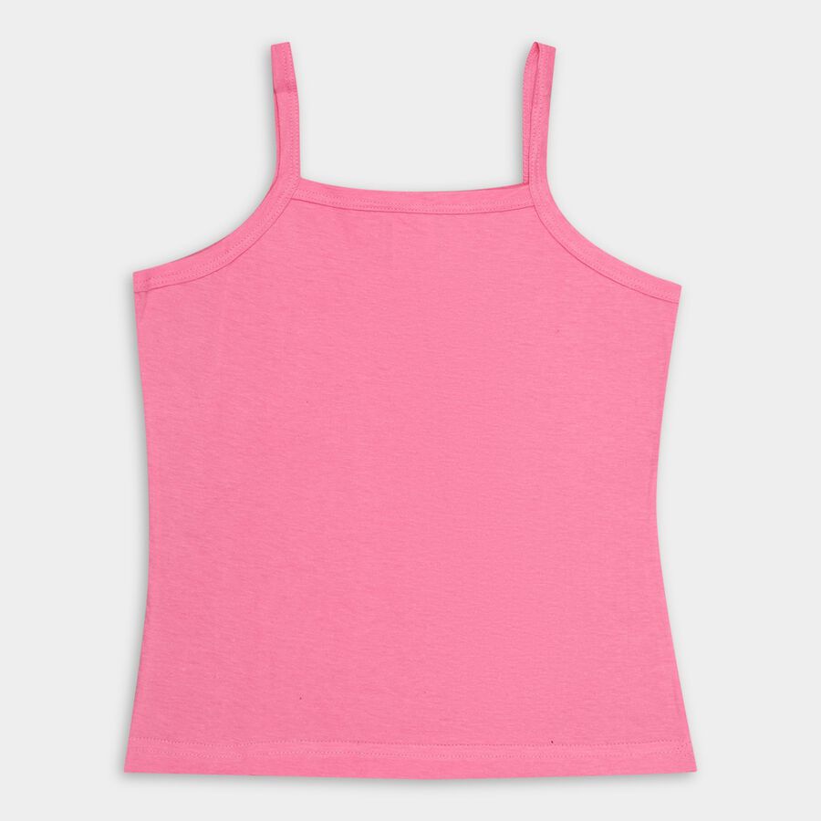 Girls' 100% Cotton Vest (Pack of 2), Pink, large image number null