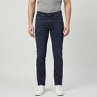 Men's Dark Grey Slim Fit Washed Jeans, Dark Grey, small