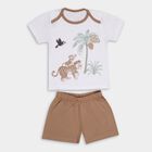 Infant Boys' 100% Cotton Baba Suit, Beige, small image number null