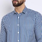 Men's 100% Cotton Casual Shirt , Navy Blue, small image number null