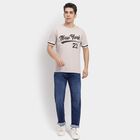 Men's 100% Cotton Round Neck Half Sleeves T-Shirt , Beige, small image number null