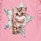 Girls' 100% Cotton T-Shirt, गुलाबी, small image number null