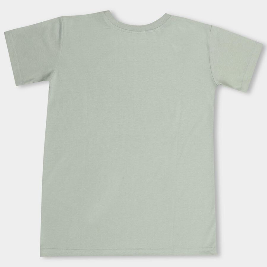 Boys' Half Sleeves T-Shirt, हल्का हरा, large image number null