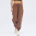 Women's Muted Brown Regular Fit Jogger Track Pants, Brown, small image number null