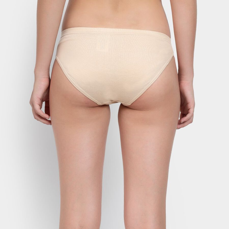 Ladies' 100% Cotton Panty, Beige, large image number null