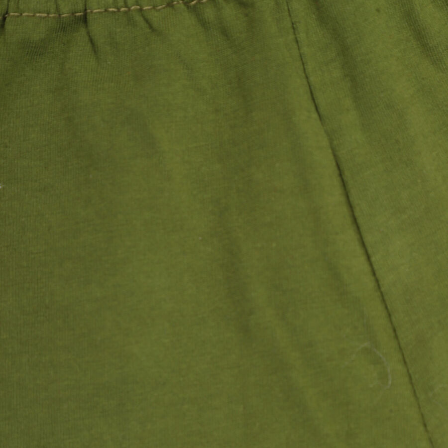 Infants Cotton Baba Suit, Olive, large image number null