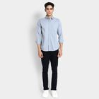 Men's 100% Cotton Casual Shirt, गहरा नीला, small image number null