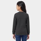 Girls Charcoal Long Sleeve Thermal, Charcoal, small