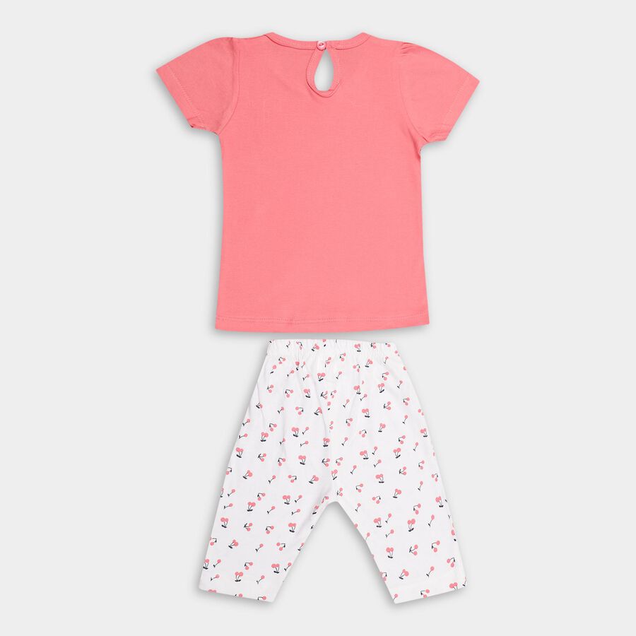 Infants' 100% Cotton Capri Set, Pink, large image number null
