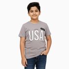 Boys' Half Sleeves T-Shirt, Light Grey, small image number null