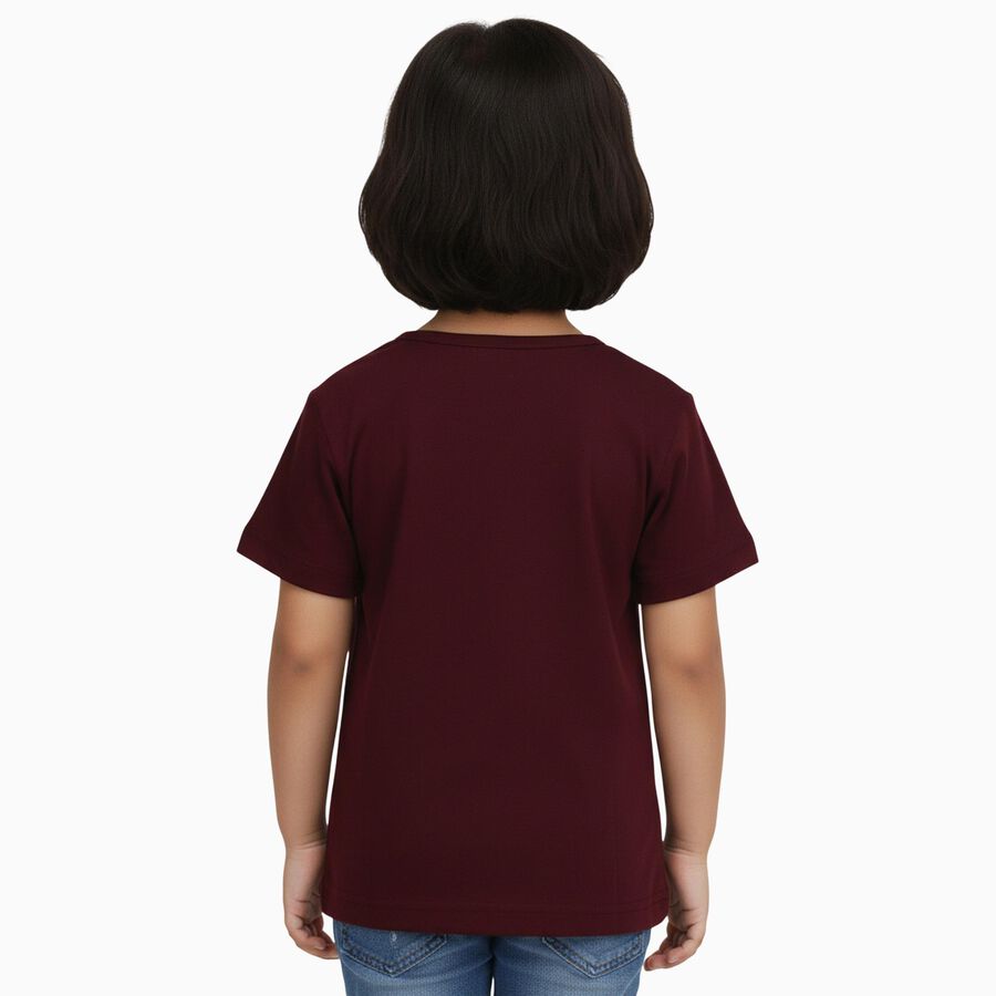 Girls' T-Shirt, Wine, large image number null