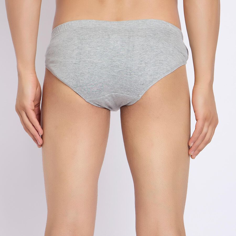 Men's Briefs , Melange Light Grey, large