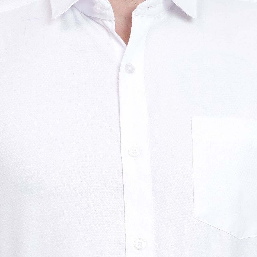 Men's Formal Shirt, सफ़ेद, large image number null