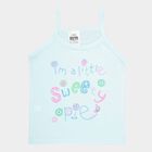 Infants Cotton Solid Vest, Aqua, small image number null