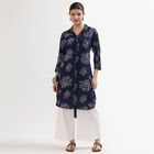 Ladies' Kurta, Dark Blue, small image number null