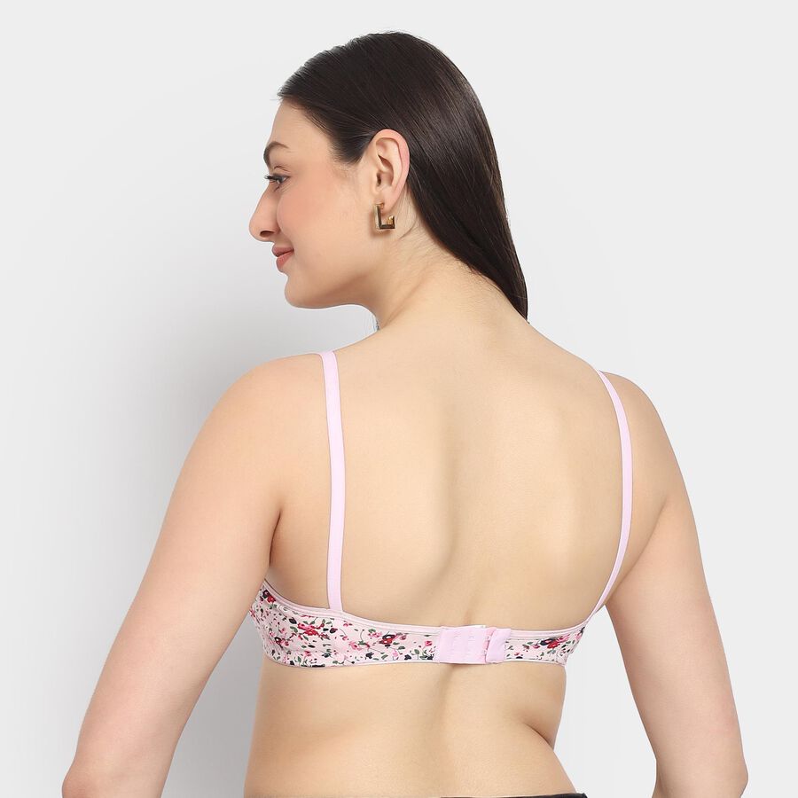 Ladies' 100% Cotton Bra, Light Pink, large image number null