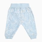 Infants Light Blue Floral Printed Cotton Pyjama, हल्का नीला, small image number null