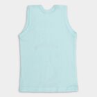 Infants' 100% Cotton Vest , Aqua, small