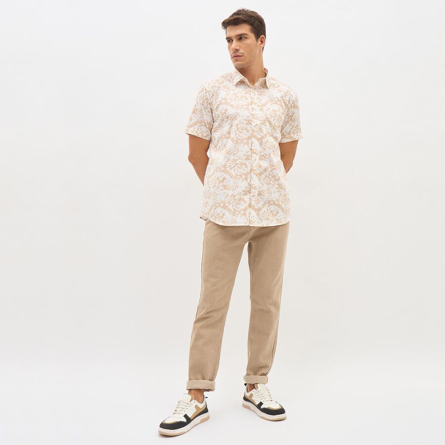 Men's Casual Shirt, Peach, large image number null