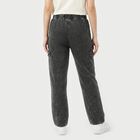 Women's Dark Grey Straight Fit Cargo Track Pants, गहरा ग्रे, small