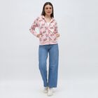 Women's Light Pink Hooded Neck Casual Sweatshirt, Light Pink, small image number null