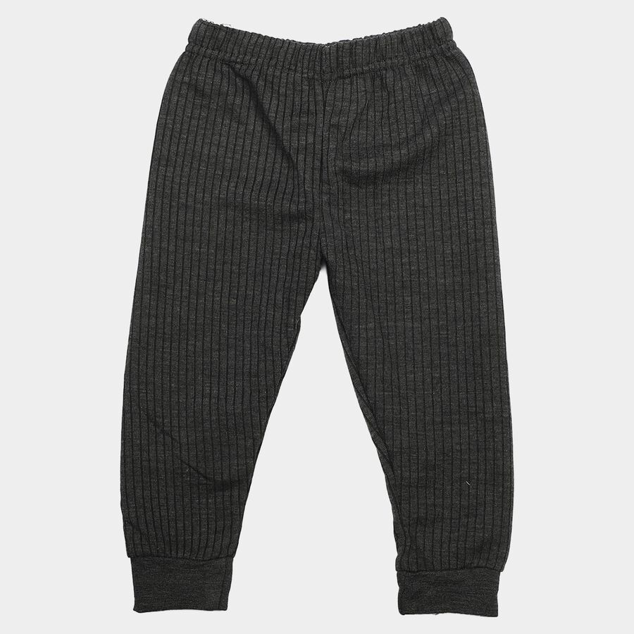 Boys Junior Charcoal Long Johns Thermal, Charcoal, large