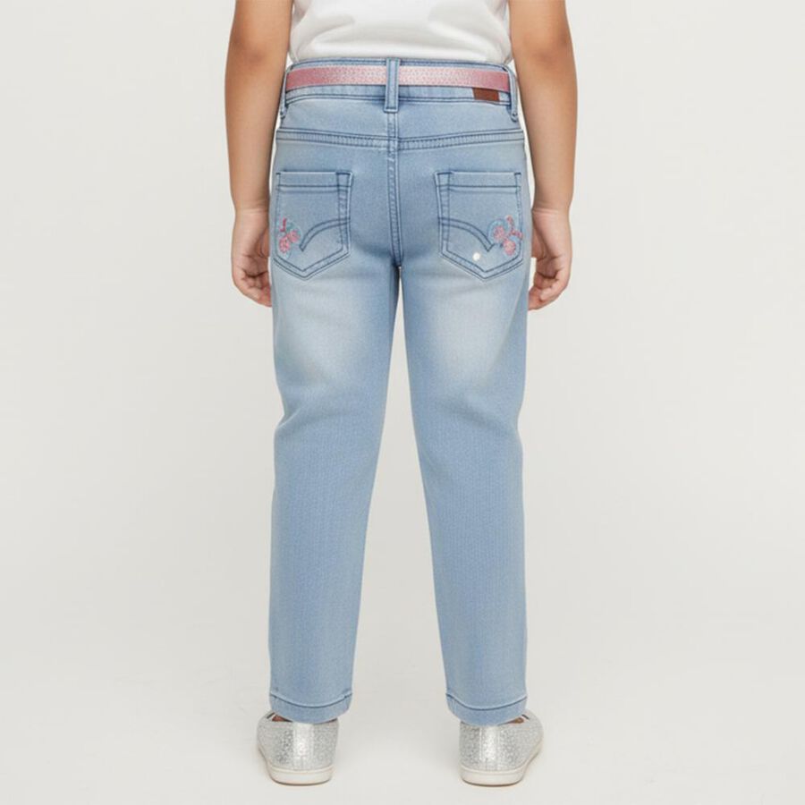 Girls' Jeans, Light Blue, large image number null