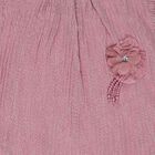 Girls' Pink High Neck Romantic T-Shirt, हल्का गुलाबी, small