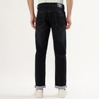 Men's Jet Black Slim Fit Classic Jeans, गहरा नीला, small image number null