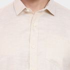 Men's Casual Shirt, Beige, small image number null