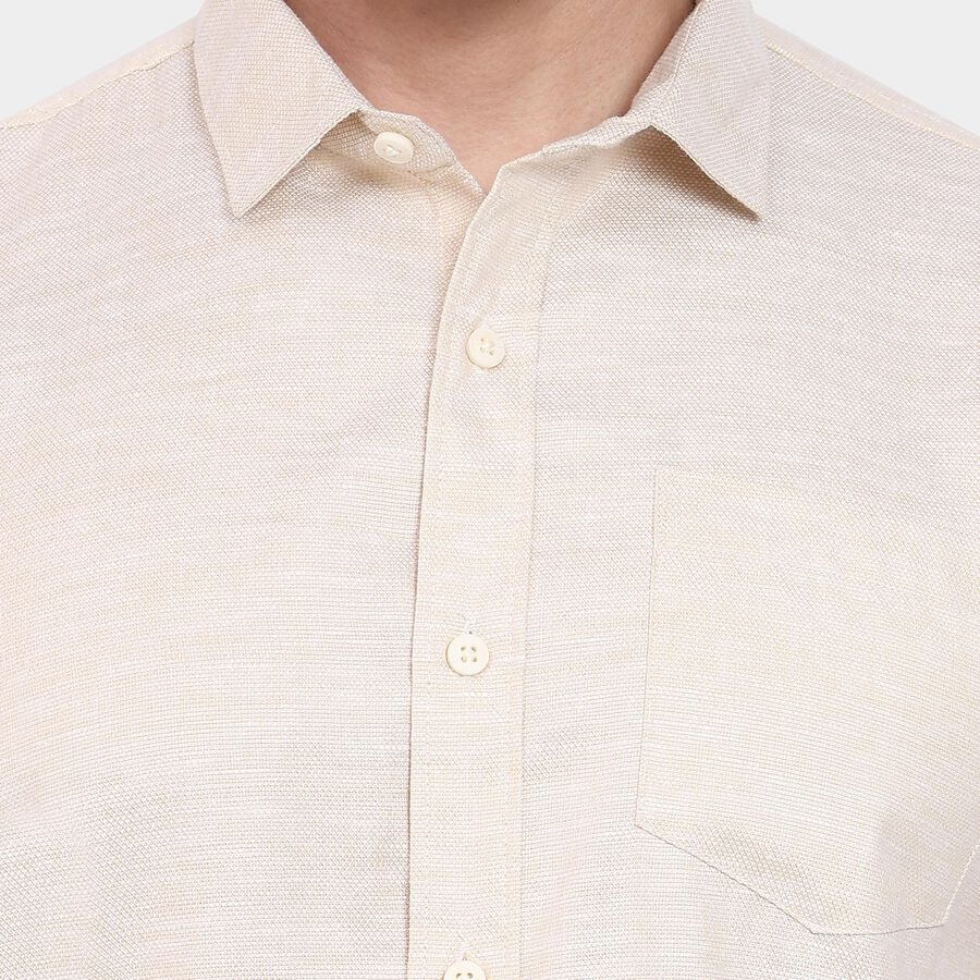 Men's Casual Shirt, Beige, large image number null