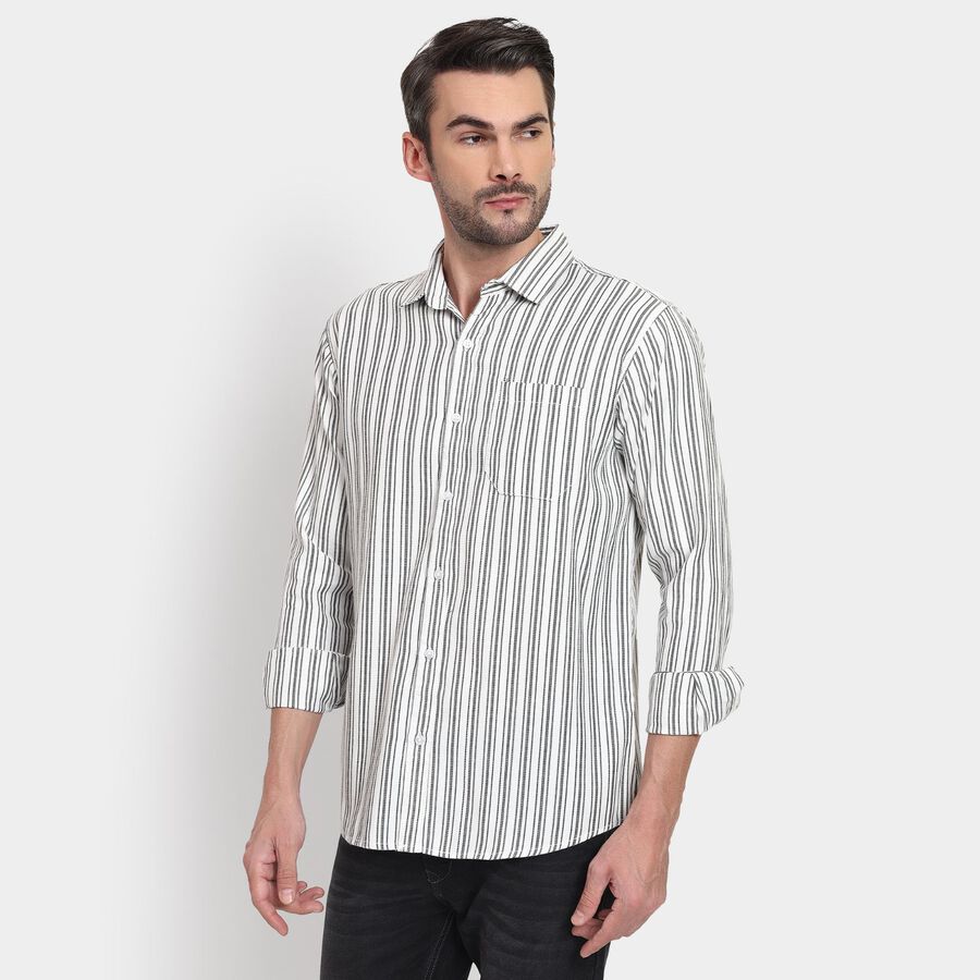 Men's Casual Shirt , White, large image number null