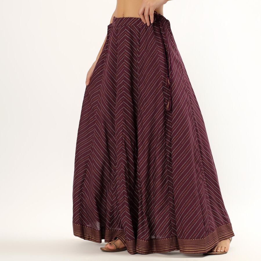Ladies' Regular Lehenga Skirt, Wine, large image number null