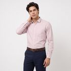Men's Pink Regular Fit Formal Shirt, हल्का गुलाबी, small
