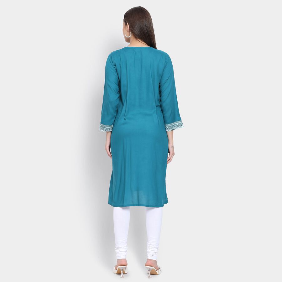 Ladies' Kurta, Mid Blue, large image number null