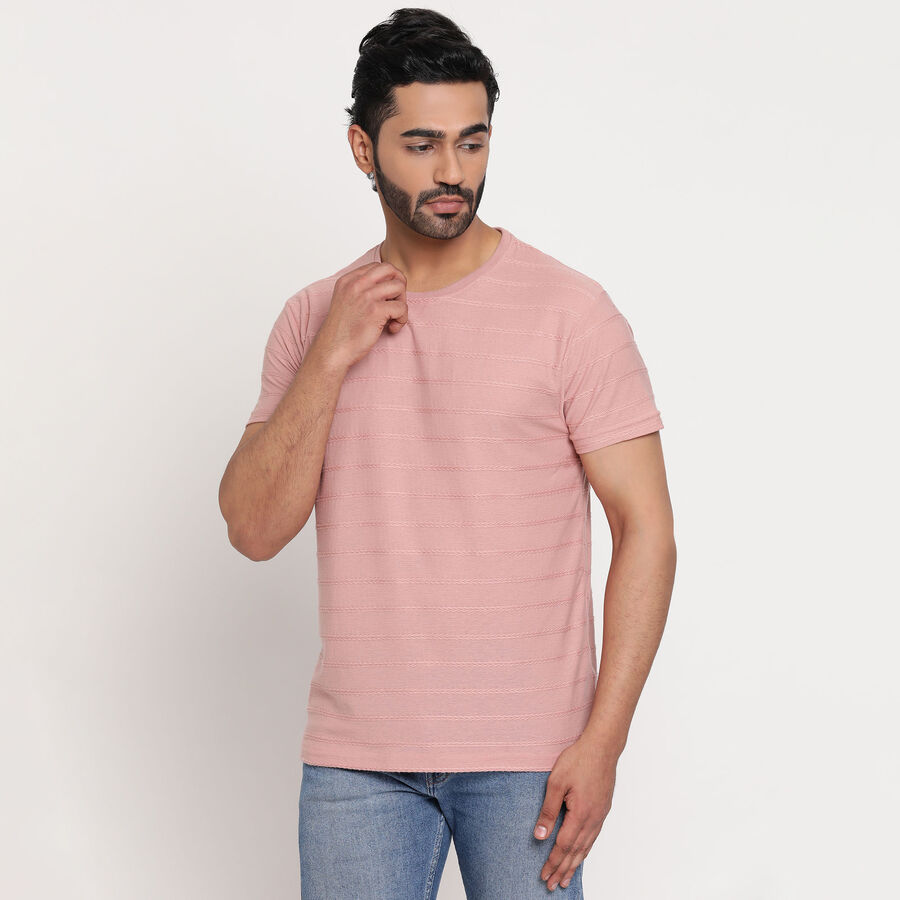 Round Neck T-Shirt, Light Pink, large image number null
