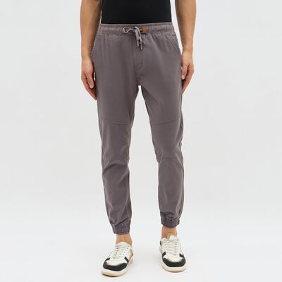 Men's Muted Charcoal Slim Fit Jogger Trousers