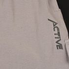 Boys Grey Regular Fit Solid Pyjama, Light Grey, small