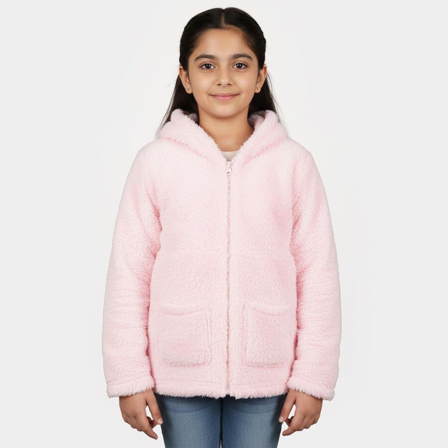 Girls' Jacket, Light Pink, large image number null