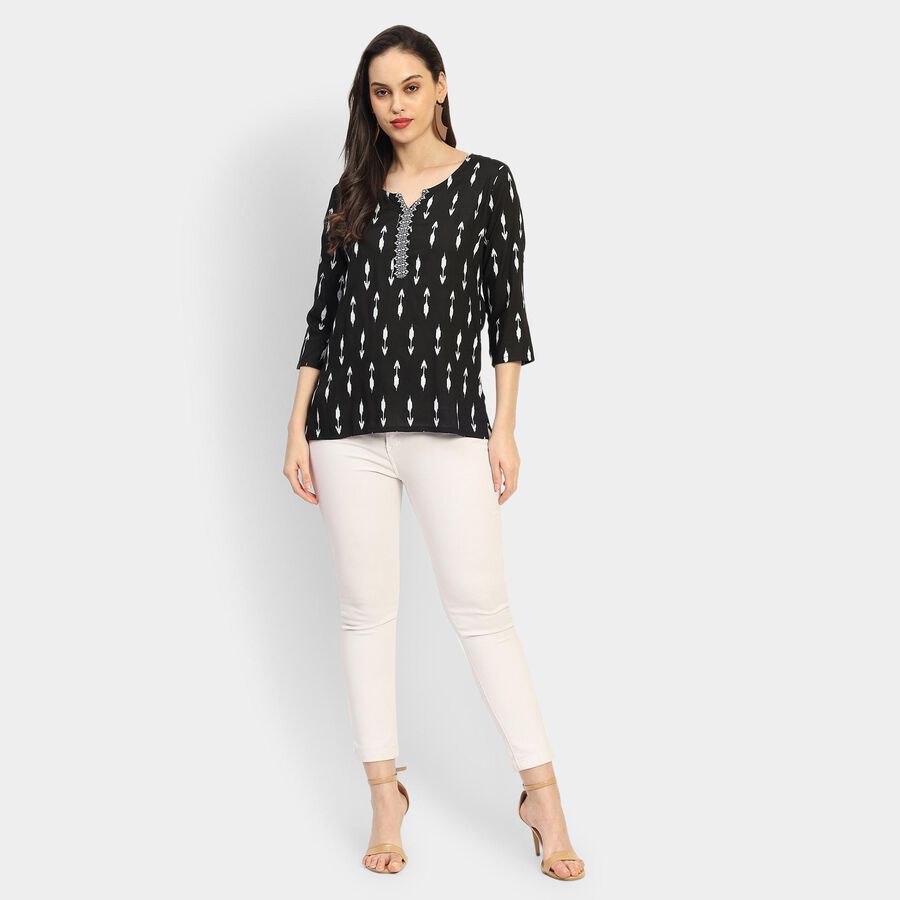 Ladies' Kurti , Black, large image number null